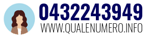 Numero di telefono 0432243949 0432243949