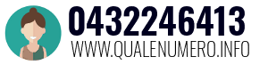 Numero di telefono 0432246413 0432246413