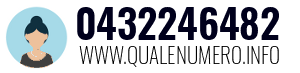 Numero di telefono 0432246482 0432246482