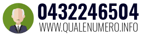 Numero di telefono 0432246504 0432246504