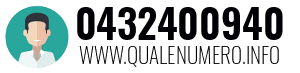 Numero di telefono 0432400940 0432400940