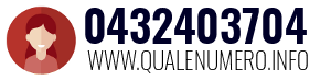 Numero di telefono 0432403704 0432403704