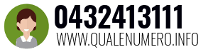 Numero di telefono 0432413111 0432413111