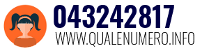 Numero di telefono 043242817 043242817
