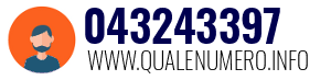 Numero di telefono 043243397 043243397