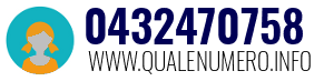 Numero di telefono 0432470758 0432470758