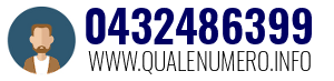 Numero di telefono 0432486399 0432486399