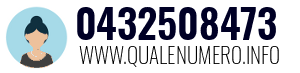 Numero di telefono 0432508473 0432508473