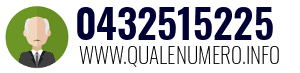 Numero di telefono 0432515225 0432515225