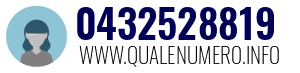 Numero di telefono 0432528819 0432528819
