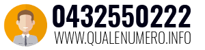 Numero di telefono 0432550222 0432550222