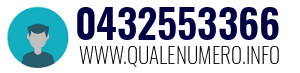 Numero di telefono 0432553366 0432553366