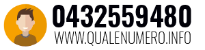 Numero di telefono 0432559480 0432559480