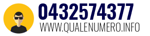 Numero di telefono 0432574377 0432574377