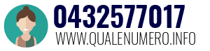 Numero di telefono 0432577017 0432577017