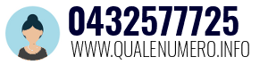 Numero di telefono 0432577725 0432577725