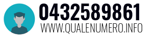 Numero di telefono 0432589861 0432589861