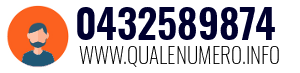 Numero di telefono 0432589874 0432589874