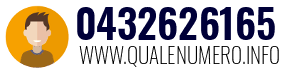 Numero di telefono 0432626165 0432626165