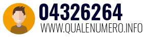 Numero di telefono 04326264 04326264
