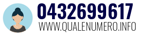 Numero di telefono 0432699617 0432699617