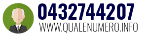 Numero di telefono 0432744207 0432744207