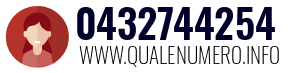 Numero di telefono 0432744254 0432744254