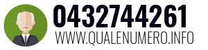Numero di telefono 0432744261 0432744261