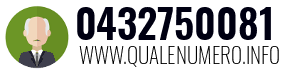 Numero di telefono 0432750081 0432750081
