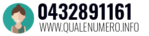 Numero di telefono 0432891161 0432891161