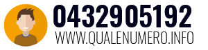 Numero di telefono 0432905192 0432905192