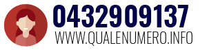 Numero di telefono 0432909137 0432909137