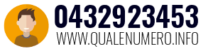 Numero di telefono 0432923453 0432923453