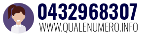 Numero di telefono 0432968307 0432968307