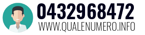 Numero di telefono 0432968472 0432968472