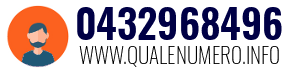Numero di telefono 0432968496 0432968496