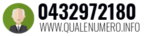 Numero di telefono 0432972180 0432972180