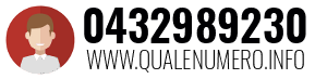 Numero di telefono 0432989230 0432989230