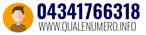 Numero di telefono 04341766318 04341766318