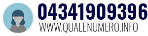 Numero di telefono 04341909396 04341909396