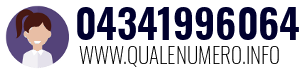 Numero di telefono 04341996064 04341996064