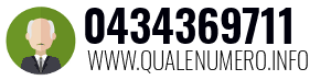 Numero di telefono 0434369711 0434369711
