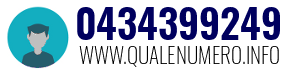 Numero di telefono 0434399249 0434399249