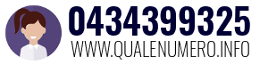 Numero di telefono 0434399325 0434399325