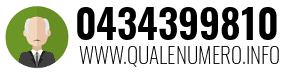 Numero di telefono 0434399810 0434399810