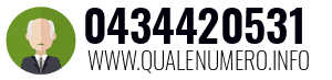 Numero di telefono 0434420531 0434420531