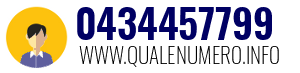 Numero di telefono 0434457799 0434457799