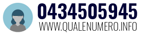 Numero di telefono 0434505945 0434505945