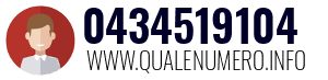 Numero di telefono 0434519104 0434519104