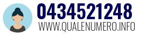 Numero di telefono 0434521248 0434521248